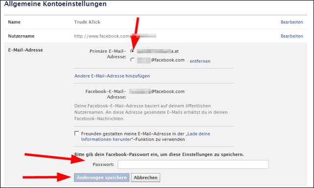 E Mail Adresse ändern Facebook