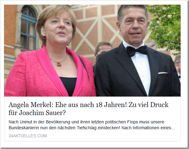 Angela Merkel Ehe