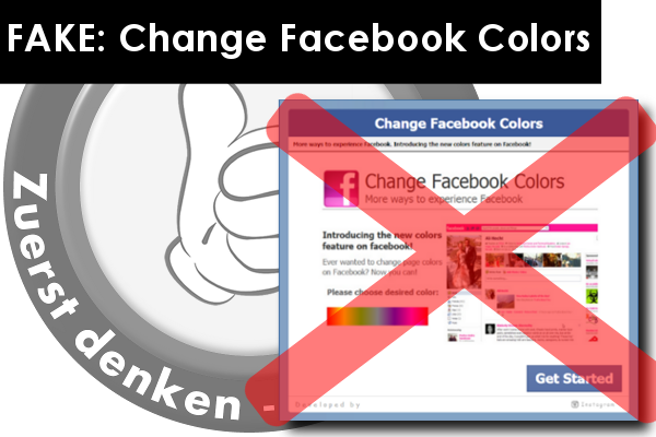 Fake: Choose your own Facebook colors