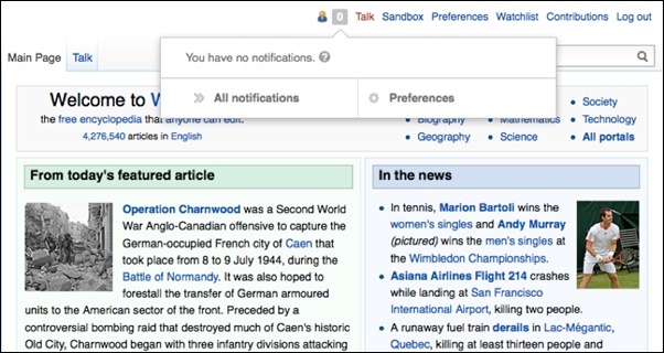 Wikipedia-3 Zentrale für Mitteilungen