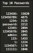 Screenshot der Passwort-Analyse