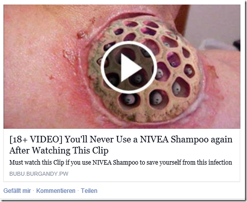 Analyse zu dem Video: Nivea Shampoo again… (Abofalle)
