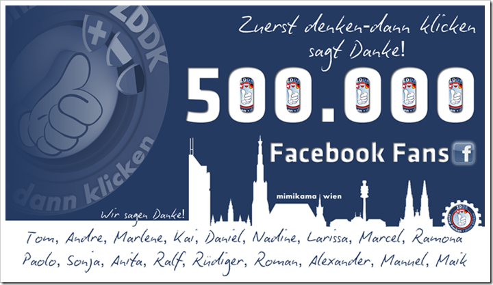500.000 Facebook-Nutzer folgen ZDDK!
