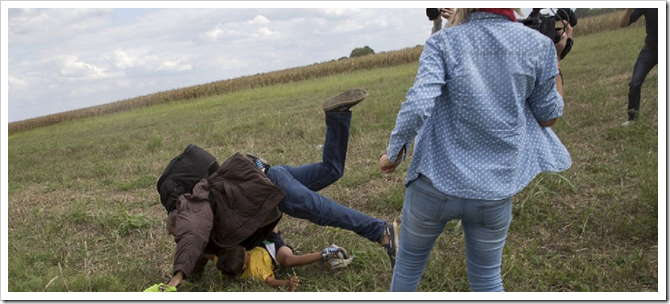 Ungarische Kamerafrau will Facebook verklagen – und den Flüchtling