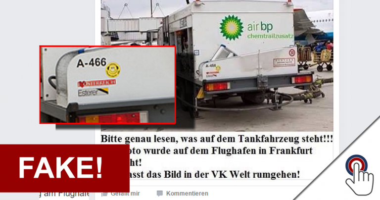 Chemtrailzusatz aus BP-Tankwagen in Frankfurt? Trollolo!
