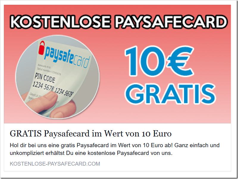 Gibt Es 10 Euro Paysafecard