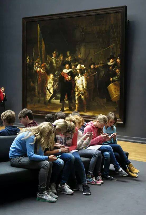Kinder im Rijksmuseum in Amsterdam