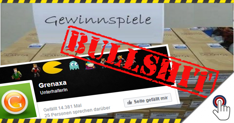 Warnung vor der Facebook – Seite „Grenaxa“