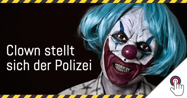 Täter in Clownsverkleidung stellt sich bei der Polizei