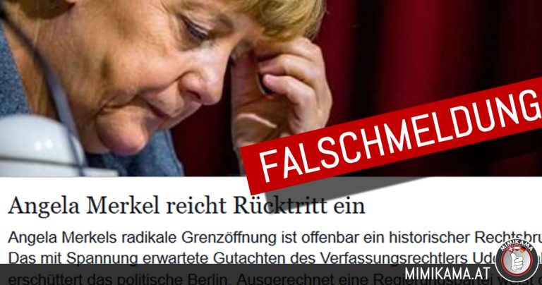 Nein, Angela Merkel reicht ihren Rücktritt nicht ein