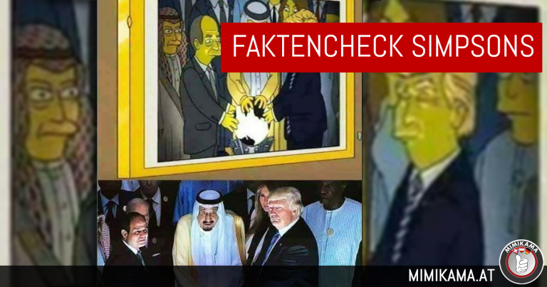 Faktencheck: Simpsons Cartoon & Donald Trump