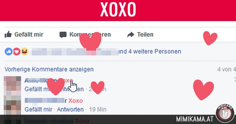 Und die Herzchen nicht vergessen! – Facebook reagiert jetzt auf „xoxo“