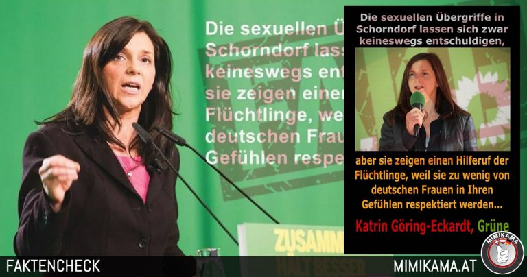 Das hat die Grünen-Spitzenkandidatin Katrin Göring-Eckardt nicht gesagt.