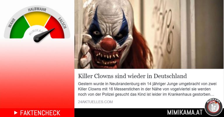 Horror-Clowns verunsichern Neubrandenburger