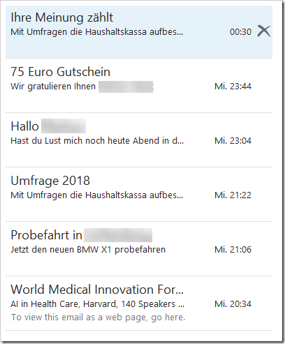 Werbeflut nach einer Dateneingabe. / Screenshot by mimikama.at