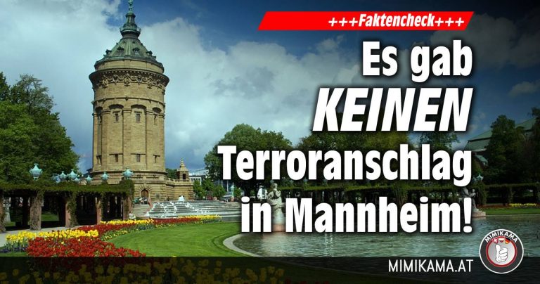 Terroranschlag in Mannheim ist ein Fake!