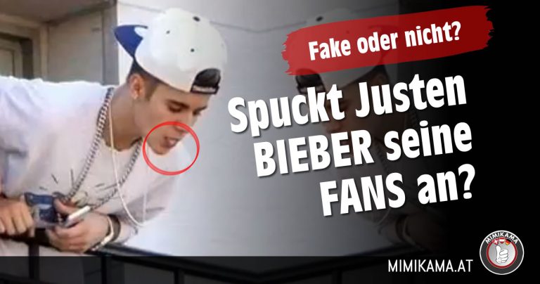 Justin Bieber spuckt seine Fans an?