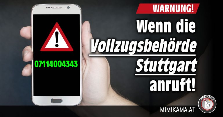 Betrügerischer Telefonanruf der „Vollzugsbehörde Stuttgart“