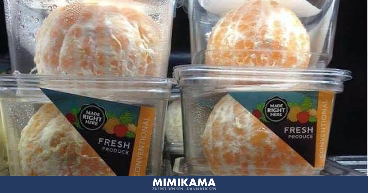 Mandarinen-Verpackungswahn - Echt, aber alt