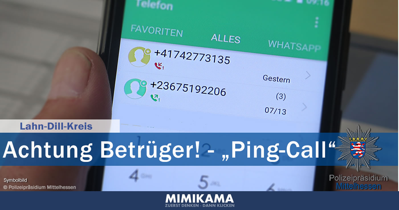 "Ping-Call" - bei Rückruf droht horrende Handyrechnung!