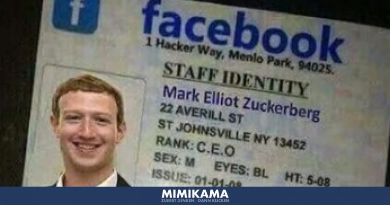Mark Zuckerberg beglückwünscht dich als Gewinner