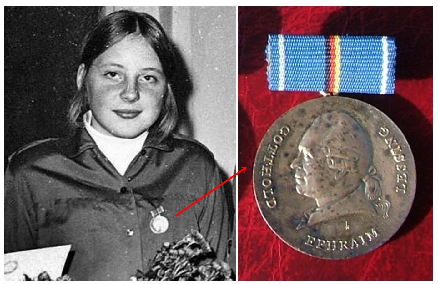 Merkel trägt die Lessing-Medaille, die aber nichts mit der Stasi zu tun hat