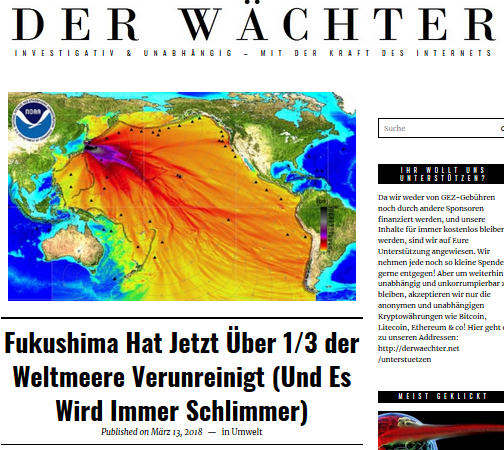 Fukushima Pazifik Verseucht