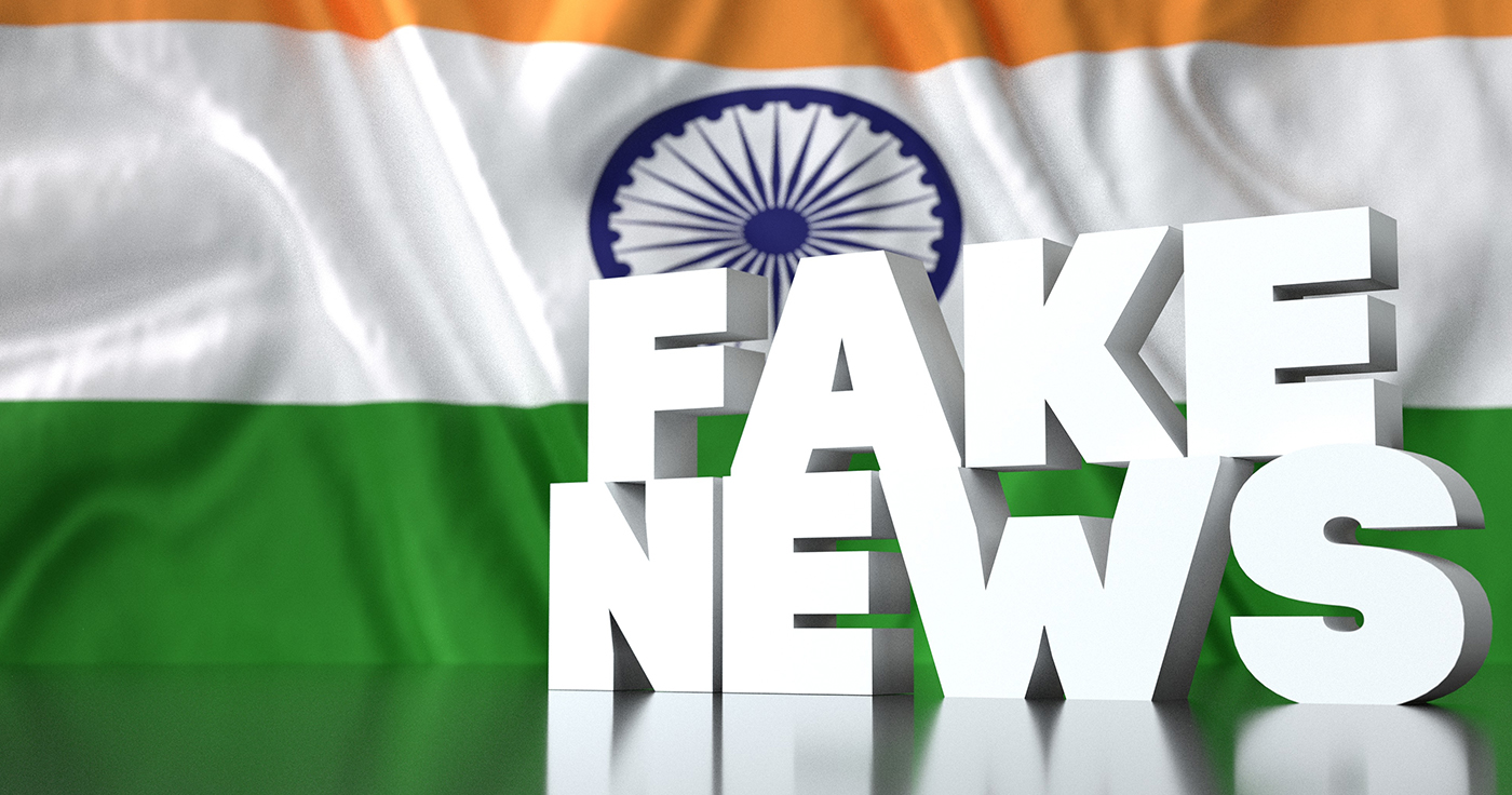 Studie: Indien bleibt Spitzenreiter in Sachen Fake News. / Artikelbild: estudio Maia - Shutterstock.com