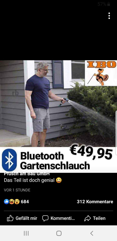 Der Bluetooth-Gartenschlauch von IBO / Screenshot by mimikama.at