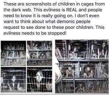 Die angeblichen Kinder in Käfigen