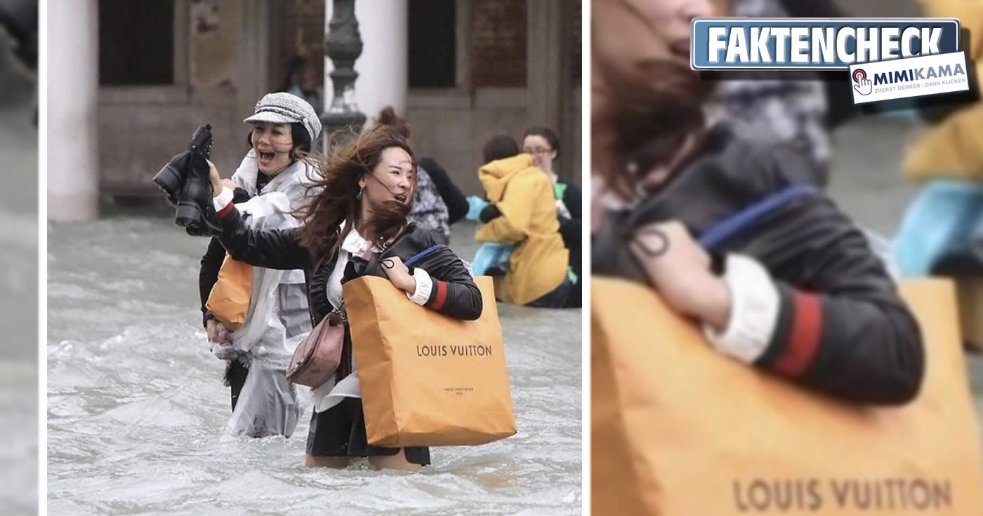 Hochwasser in Venedig: Luxuseinkäufe retten (Faktencheck)