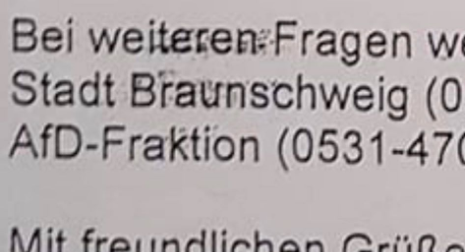 Brief aus Braunschweig