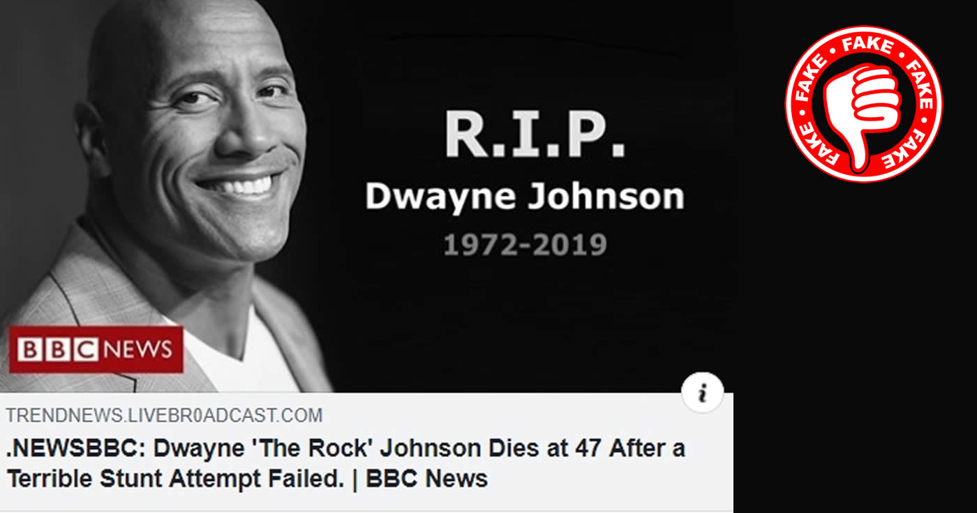 Dwayne Johnson ist nicht tot