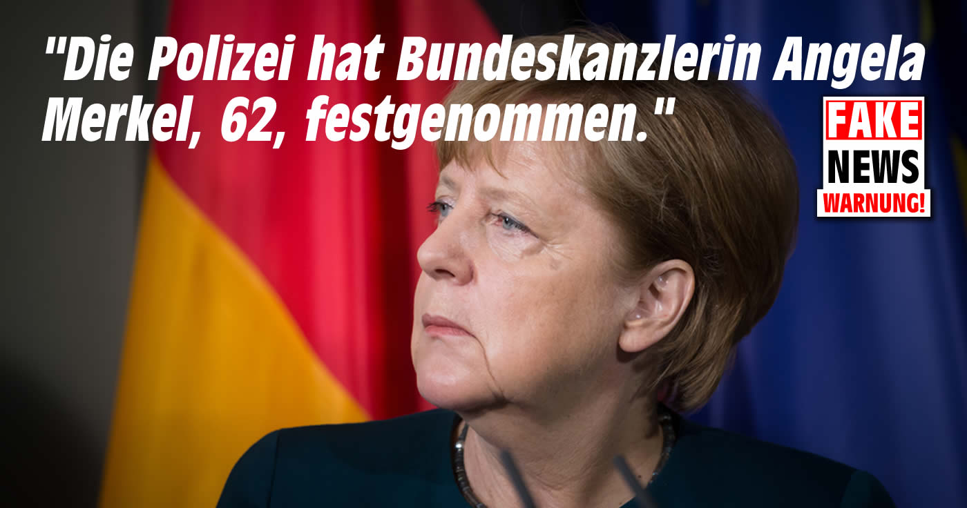Angela Merkel wegen Missbrauch und Kinderpornos verhaftet (Faktencheck)