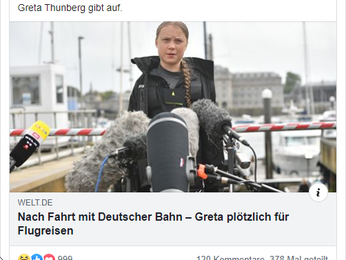 Greta Thunberg und Glasauge