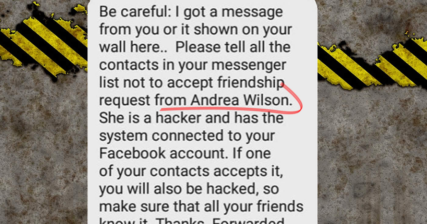 Kettenbrief: Andrea Wilson ist (k)eine Hackerin!