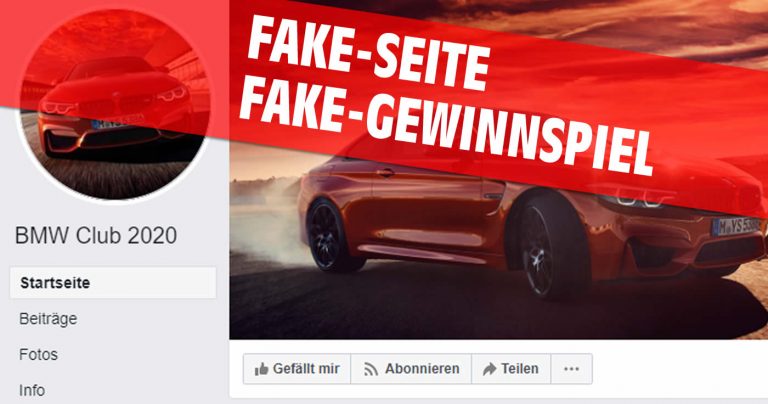 BMW Club 2020: Fake-Gewinnspiel auf Facebook!