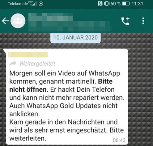 Martinelli Whatsapp Deutsch