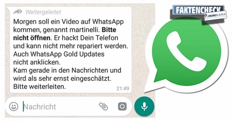 Martinelli: „Morgen soll ein Video auf WhatsApp kommen“