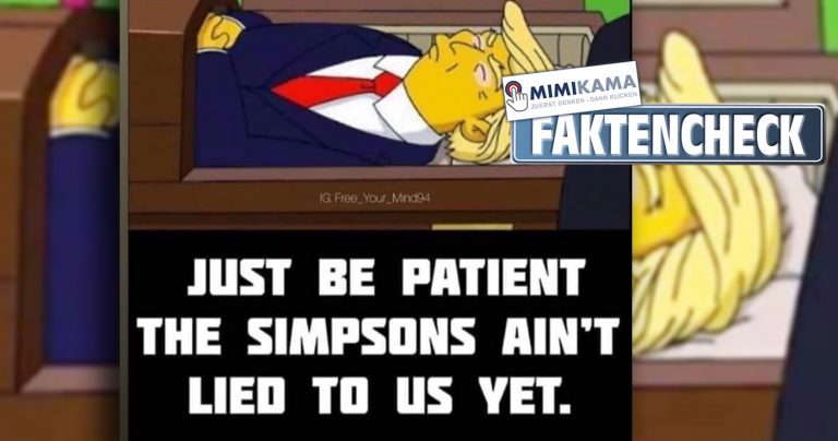 Sehen die Simpsons den Tod von Trump voraus?