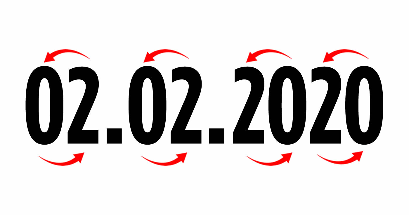 02.02.2020 - lies mal das Datum rückwärts