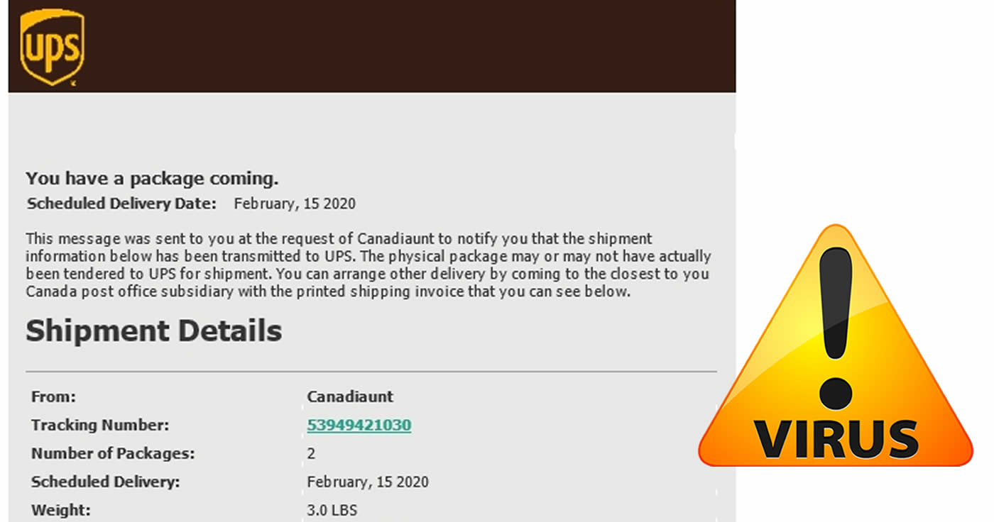Trojaner-Warnung: Falsche Mail von UPS lockt Nutzer in die Falle