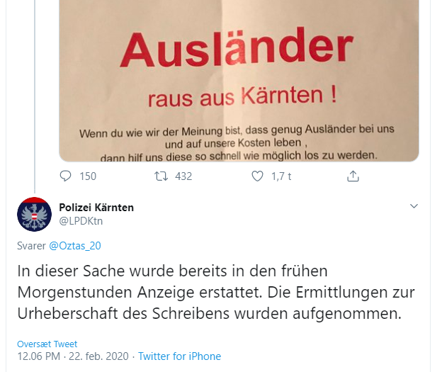 Screenshot: Twitter / Polizei