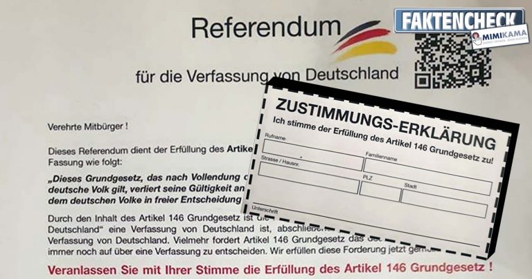 Das Referendum zum Artikel 146 GG – Wenn Reichsbürger träumen…