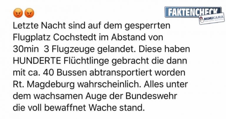 Flughafen Cochstedt und Flüchtlinge: Der Faktencheck!