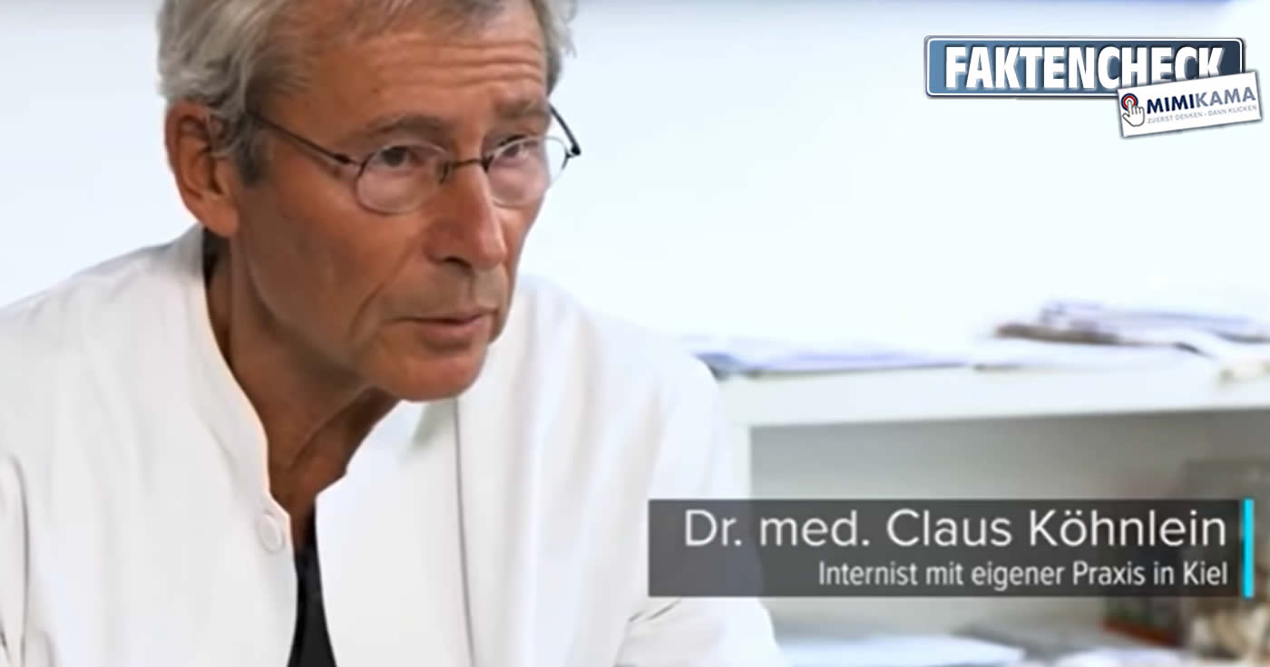 Faktencheck zum Video "Dr.med Claus Köhnlein erklärt den Corona Wahnsinn"