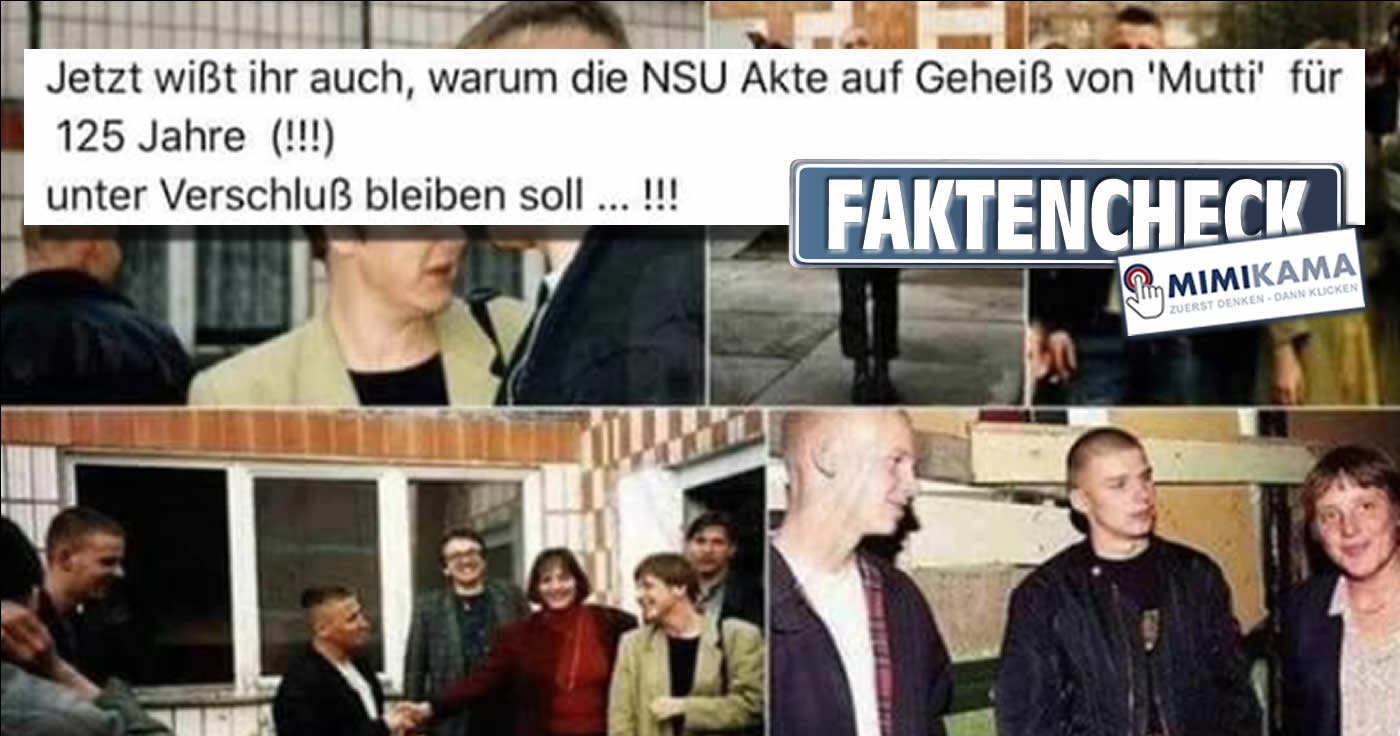 Fotos beweisen keinen Zusammenhang zwischen Angela Merkel und dem NSU