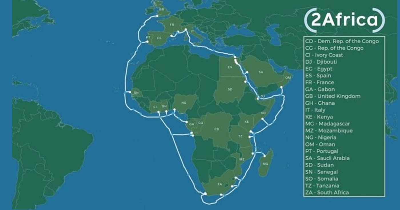 Deswegen verlegt Facebook 37.000 Kilometer Unterseekabel rund um Afrika!