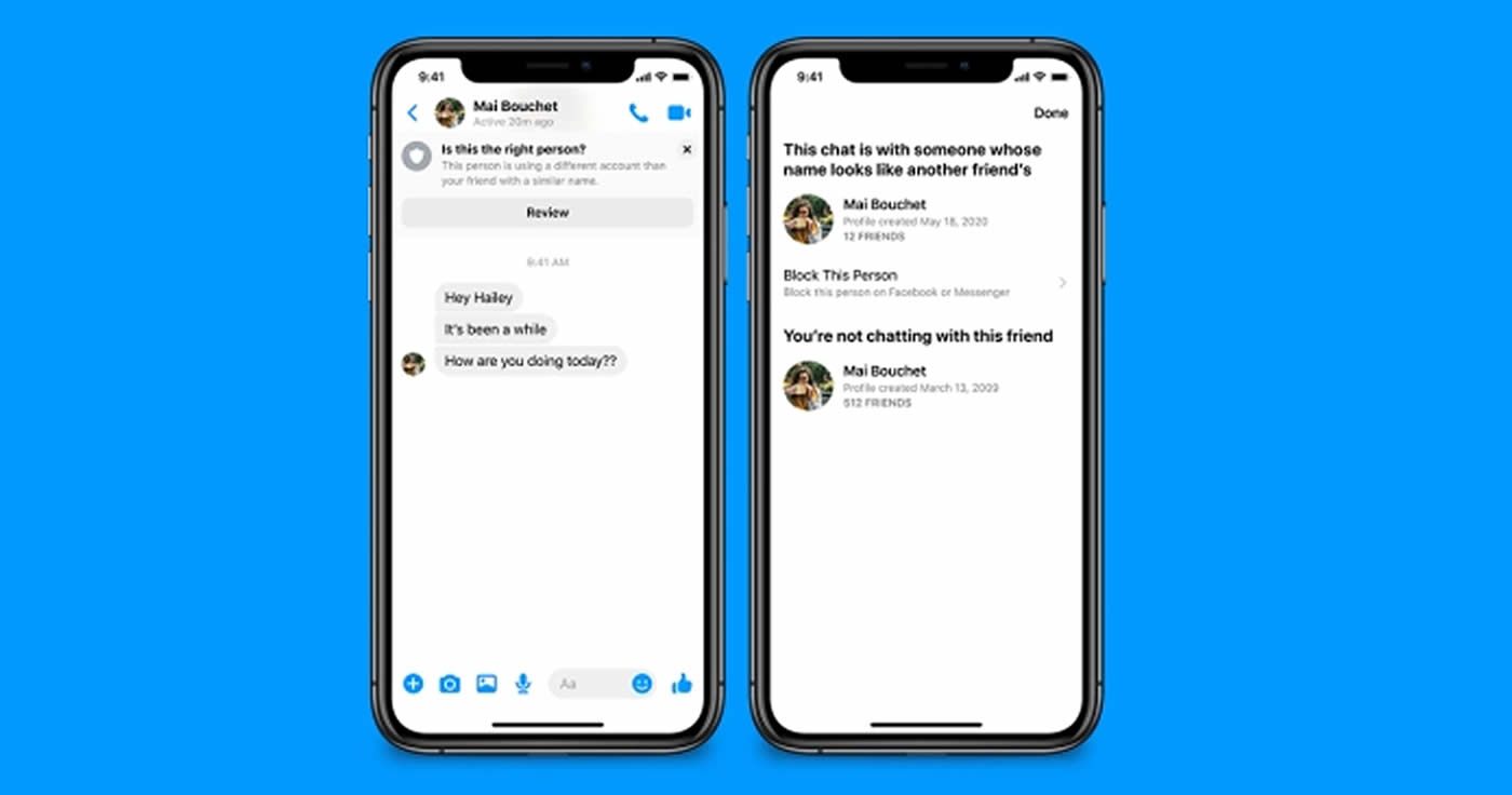 Facebook will auf möglichen Betrug im Messenger hinweisen