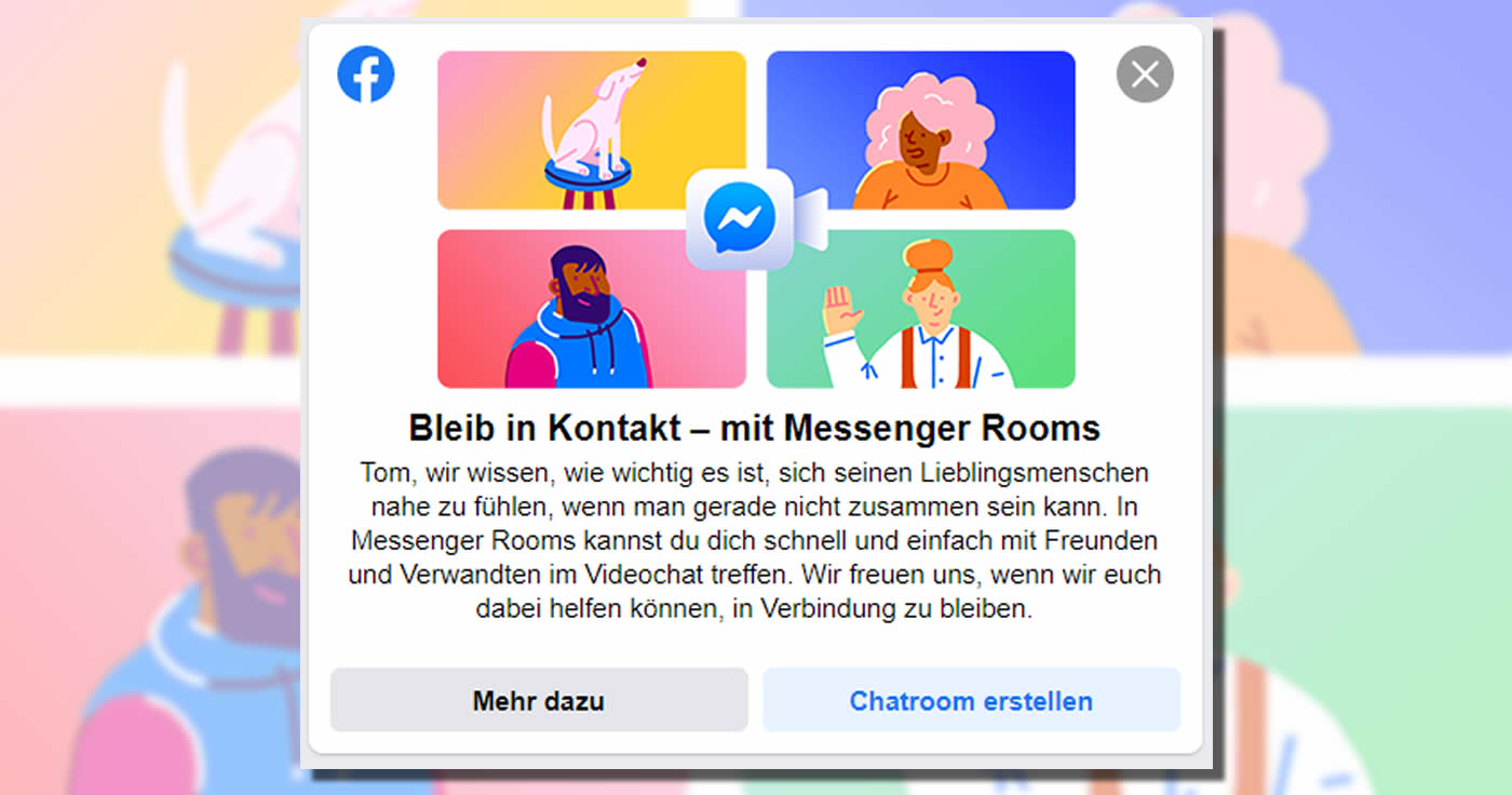 Facebook startet „Messenger Rooms“